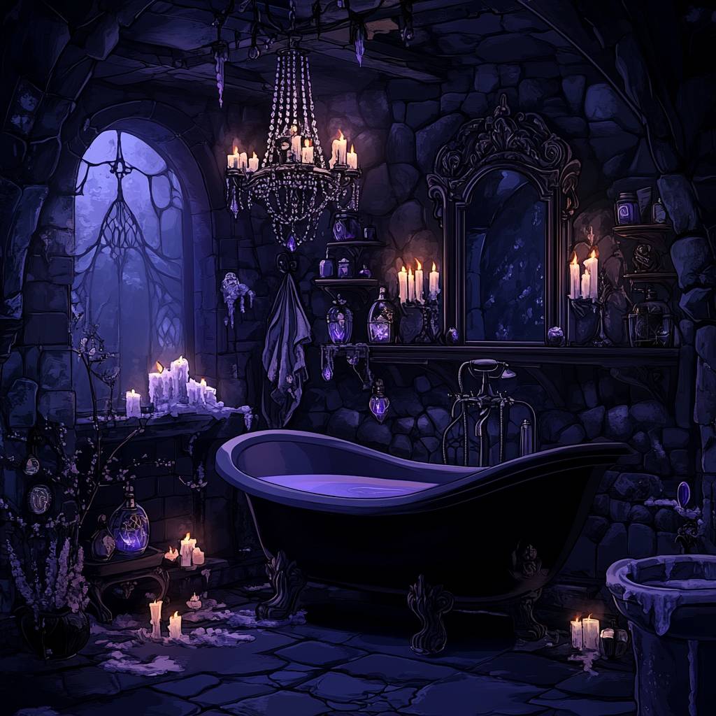 Gothic Witchy Bathroom Ideas