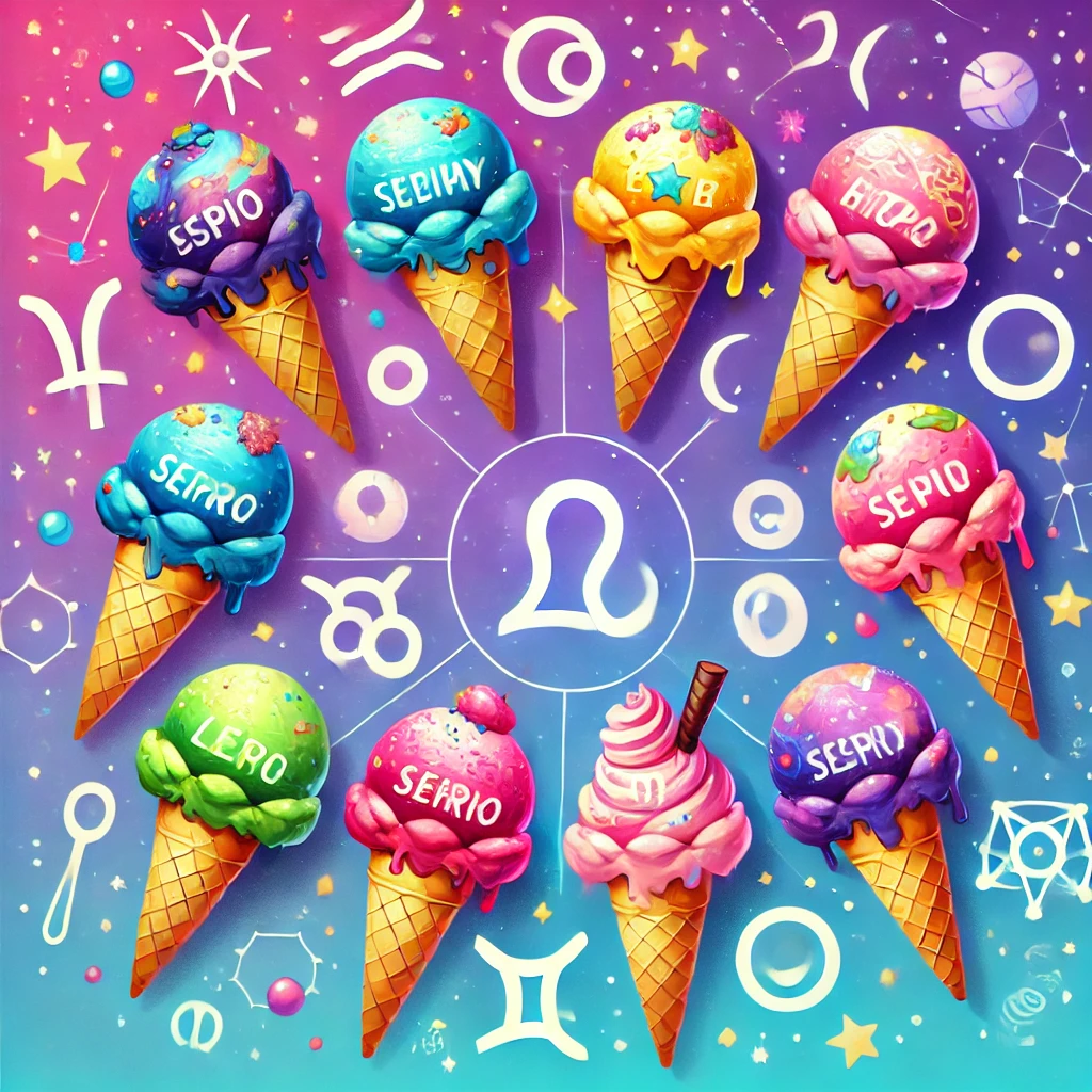 Signos del Zodiaco como Sabores de Helado