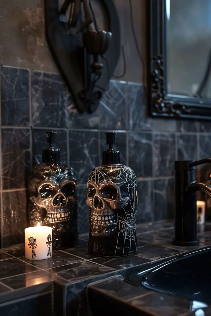 🌙 +20 Gothic Witchy Bathroom Ideas for a Dark, Elegant Look