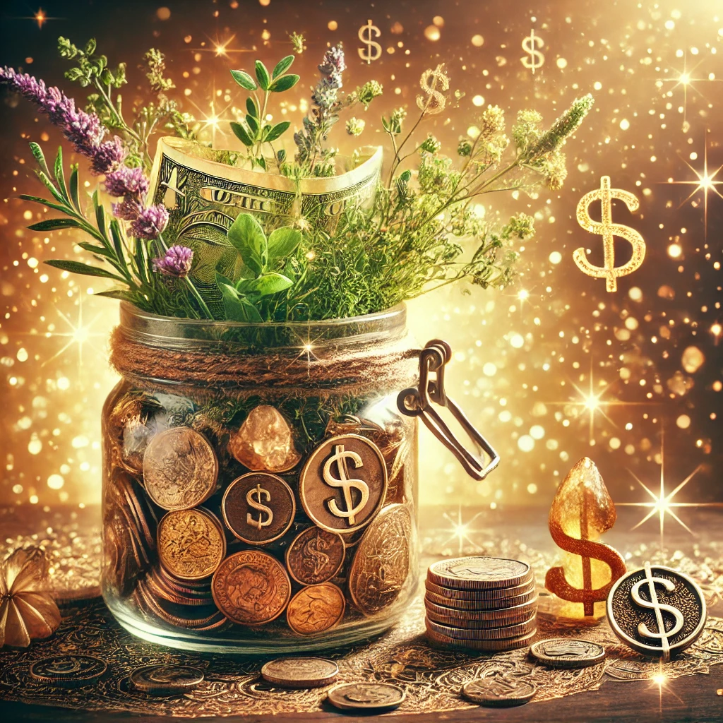 Manifest Wealth and Abundance with a Prosperity Spell Jar