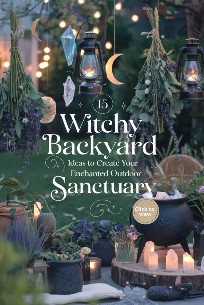 witchy backyard ideas