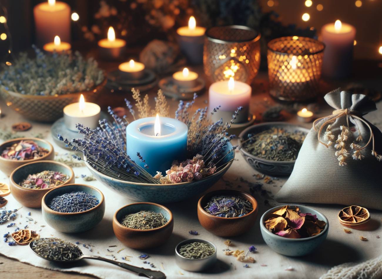 How to Use Witchy Candles and Herbs Together for Better Sleep
