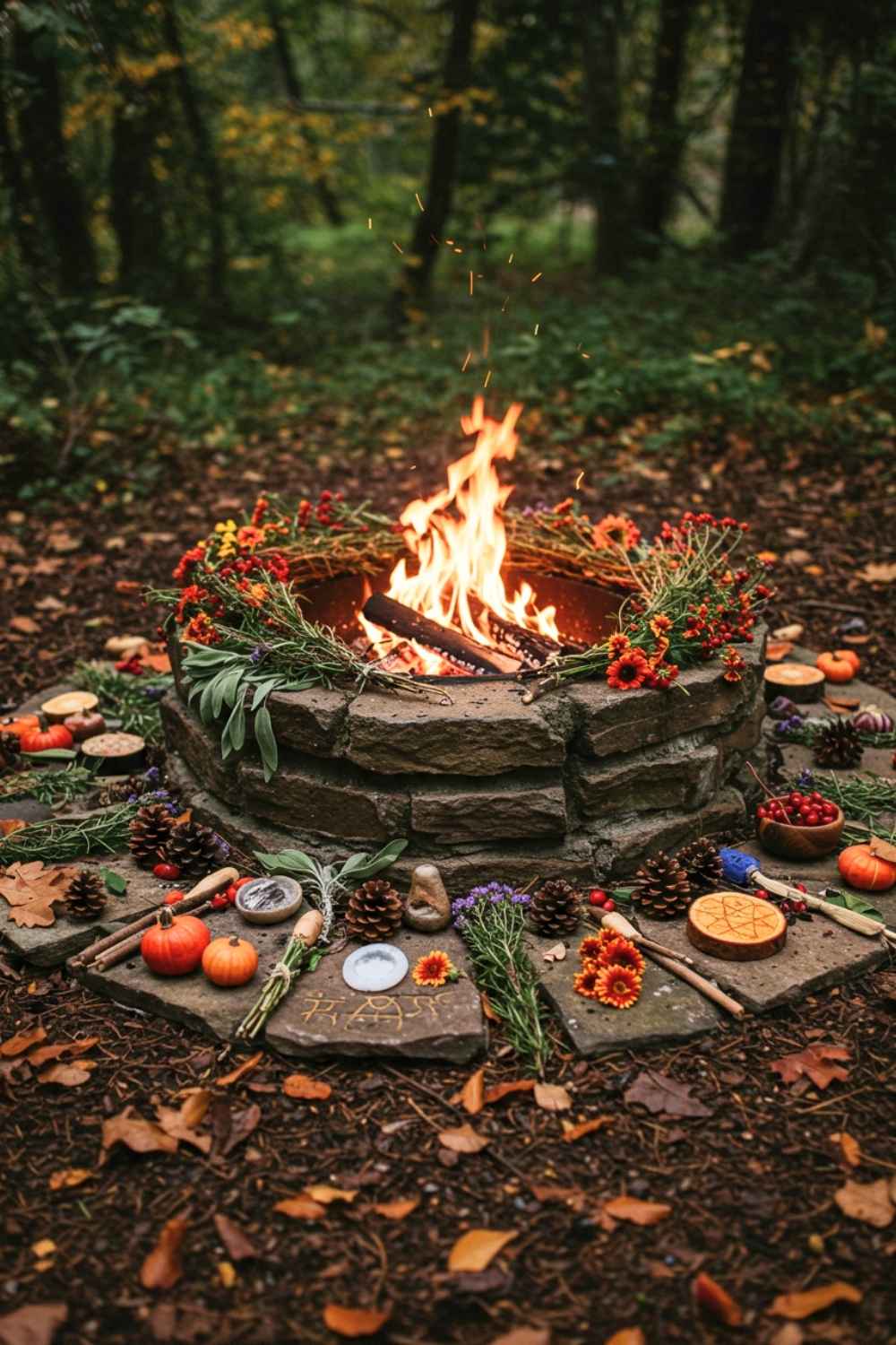 Sabbat-Themed Seasonal Fire Pit