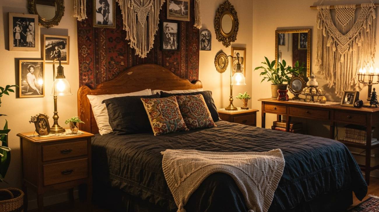 Dreamy Dark Boho Bedroom Ideas