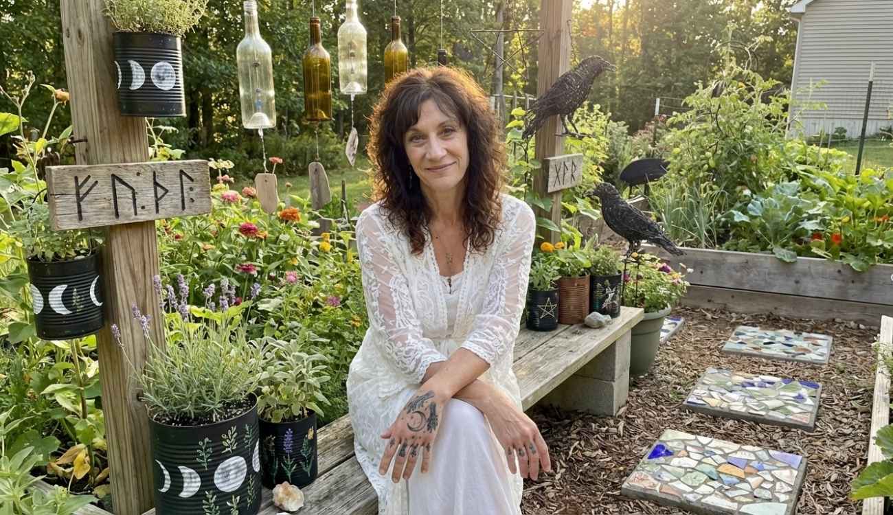 maria rosales Witchy Backyard Decor Hacks Using Recycled Materials