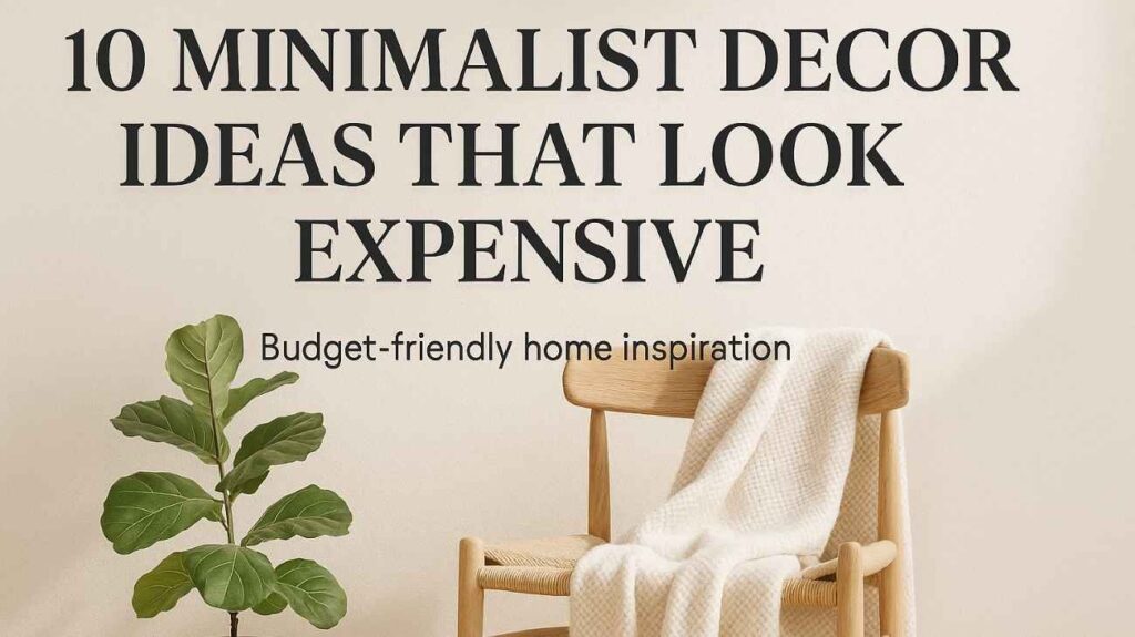 10 Minimalist Decor Ideas That Look Expensive But Are Totally Affordable